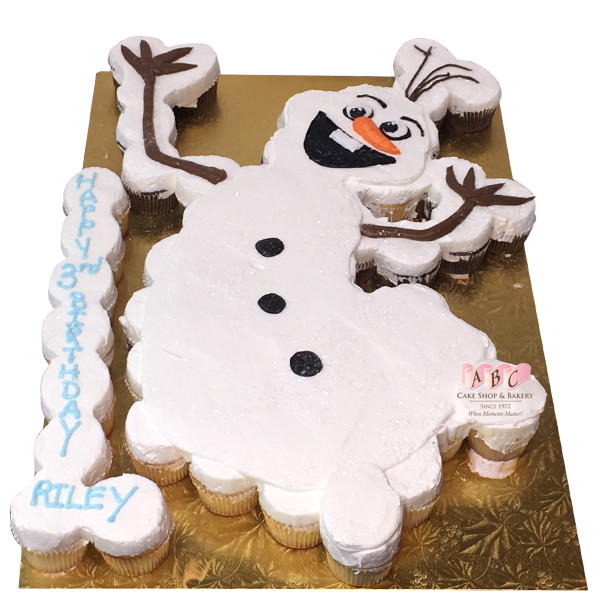 Olaf Cupcakes Cake
 1480 Olaf Cupcake Cake ABC Cake Shop & Bakery