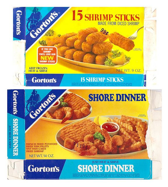 Old Frozen Dinner Brands
 Old Gorton s Frozen Fish Dinners Boxes Shrimp