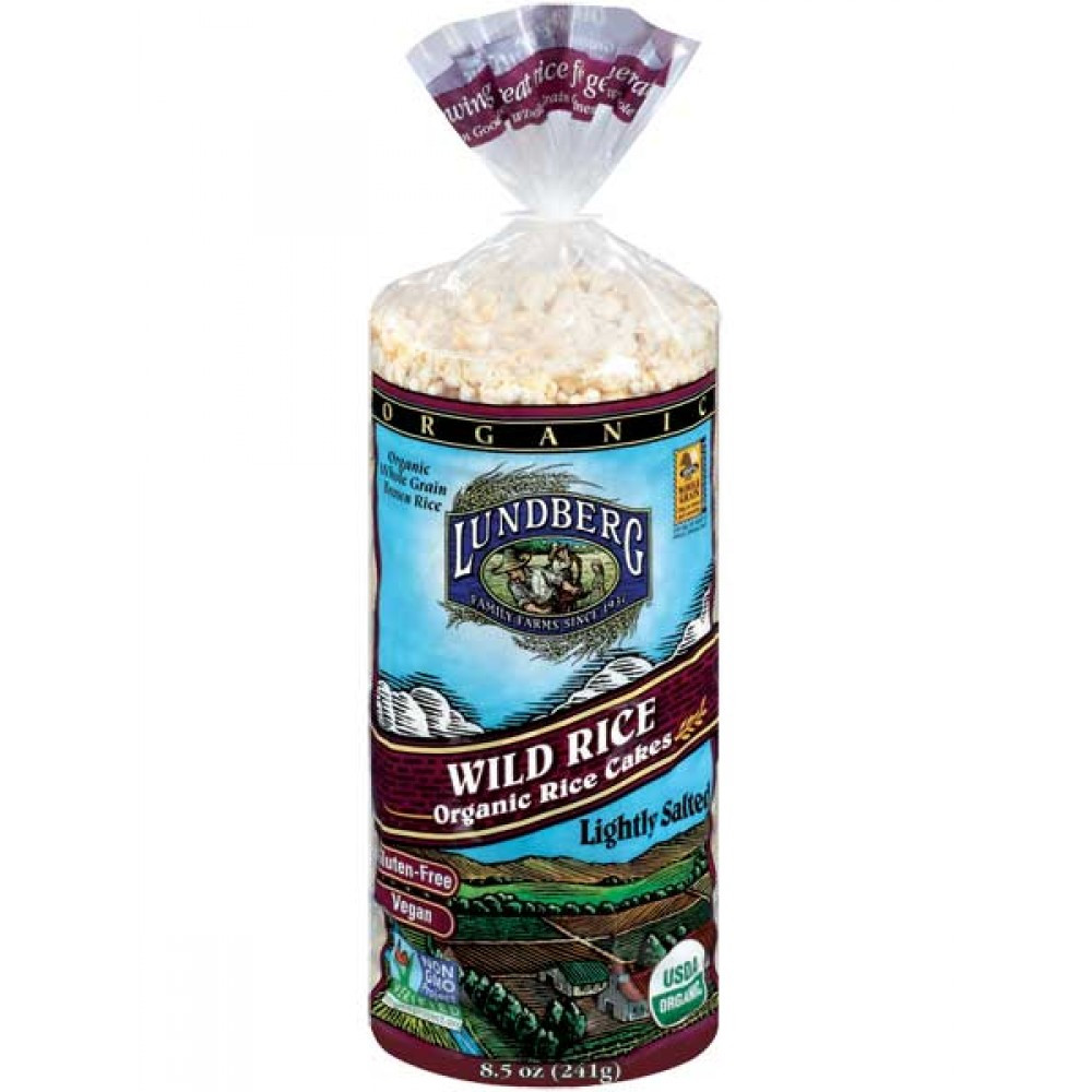 Organic Wild Rice
 Lundberg Organic Wild Rice Cakes Lightly Salted