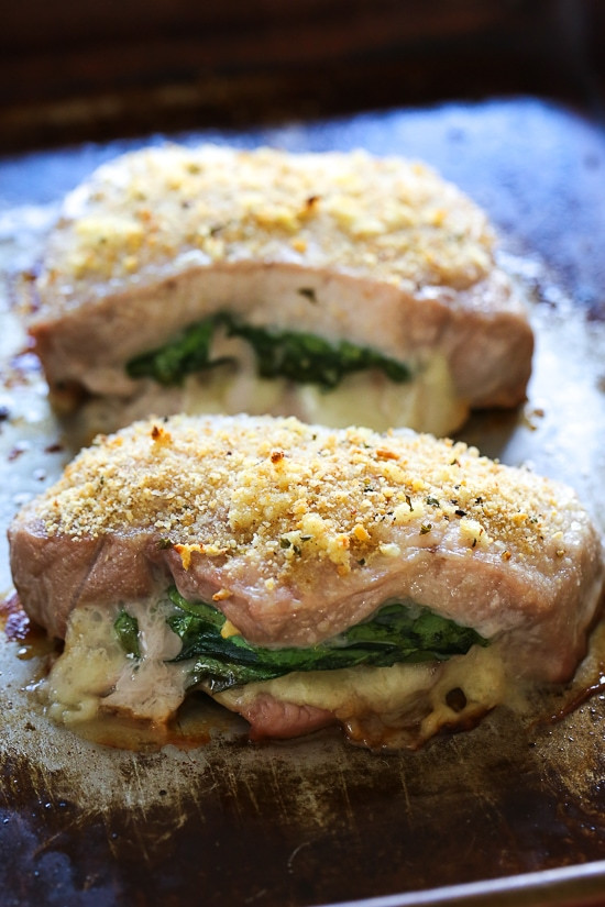 Oven Baked Stuffed Pork Chops
 Stuffed Baked Pork Chops with Prosciutto and Mozzarella