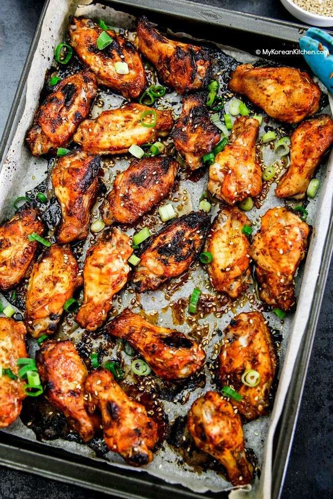 Oven Roasted Chicken Wings
 Baked Korean Chicken Wings