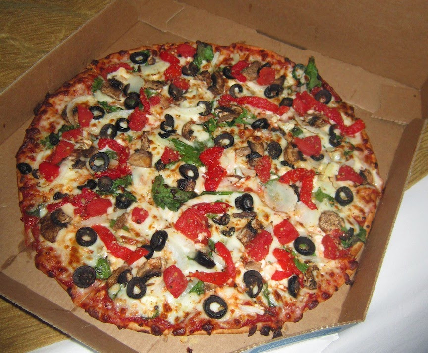 Pacific Veggie Pizza
 Melissa Good Taste Dominos Product Review