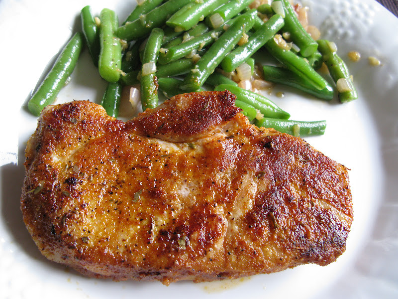 Pan Seared Pork Chops
 Tortillas and Honey Pan Seared Blackened Pork Chops