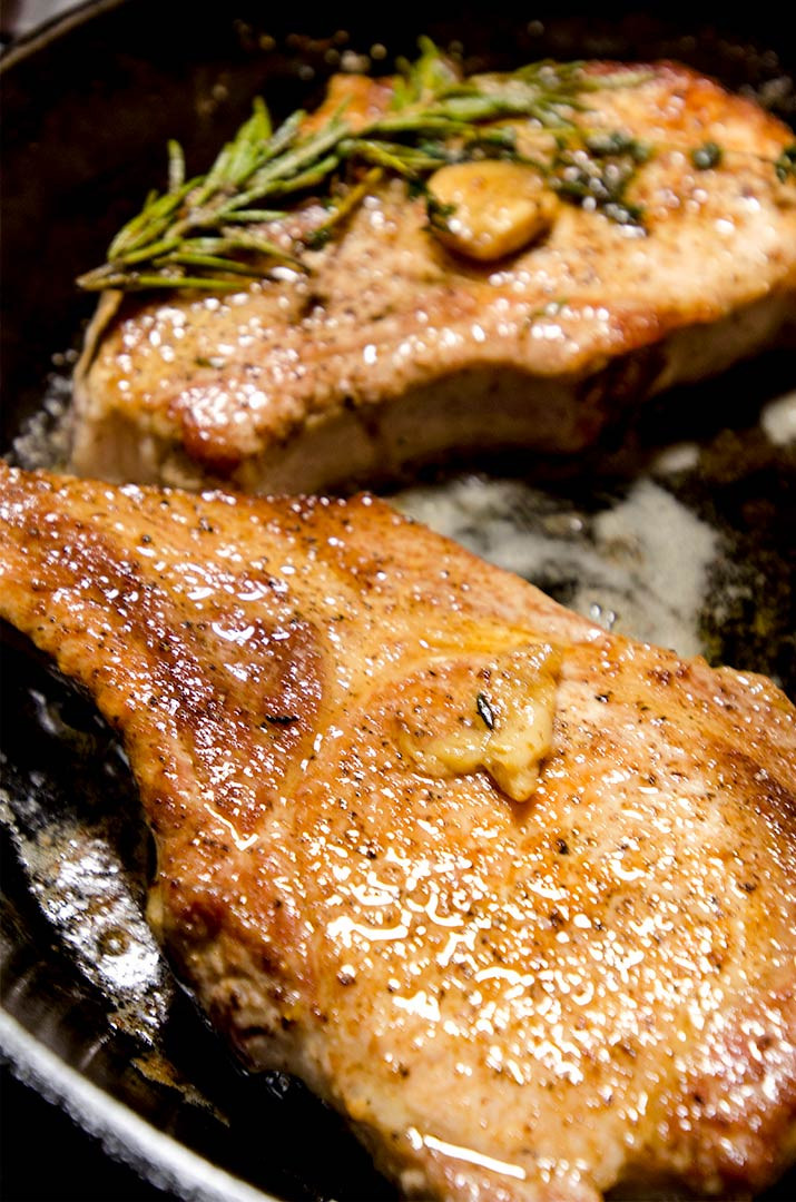 Pan Seared Pork Chops
 Perfect Pan Seared Pork Chops