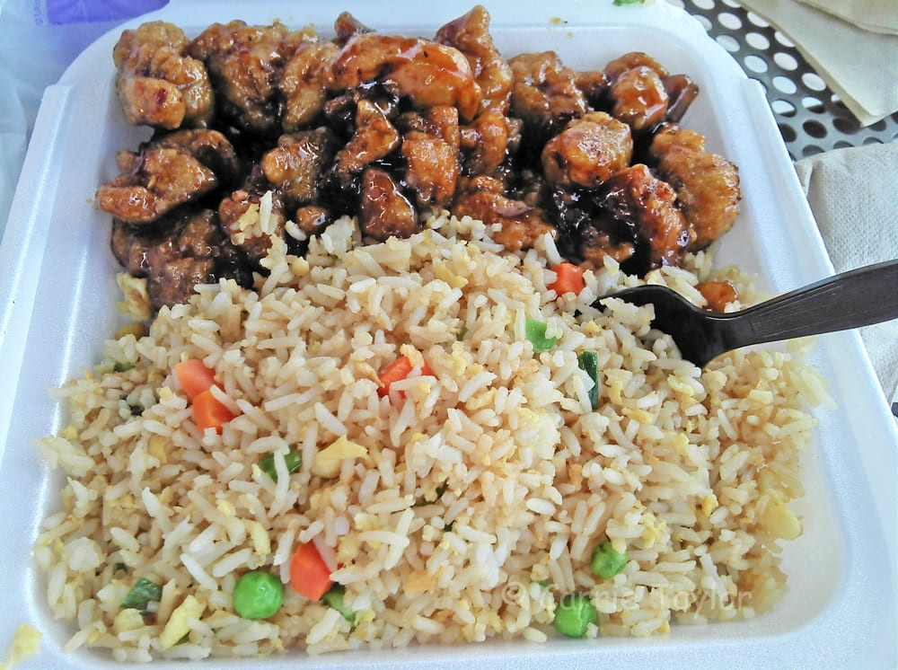 Panda Express Fried Rice
 Two item bo Fried Rice or Chow Mein and 2 sides I