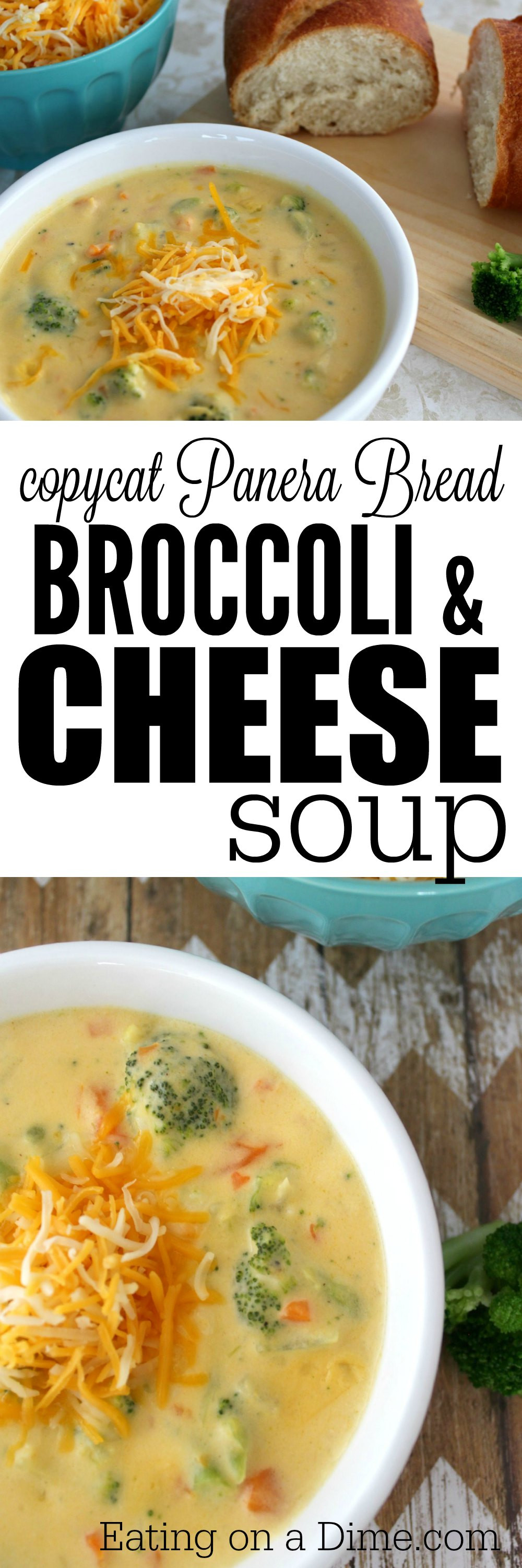 Panera Chicken Noodle Soup Recipes
 CopyCat Panera recipe Broccoli and Cheese Soup Eating on
