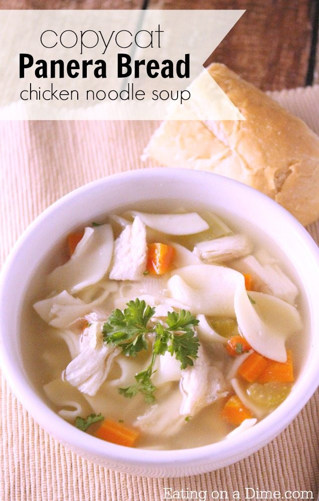 Panera Chicken Noodle Soup Recipes
 CopyCat Panera Bread Chicken Noodle Soup Recipe Eating