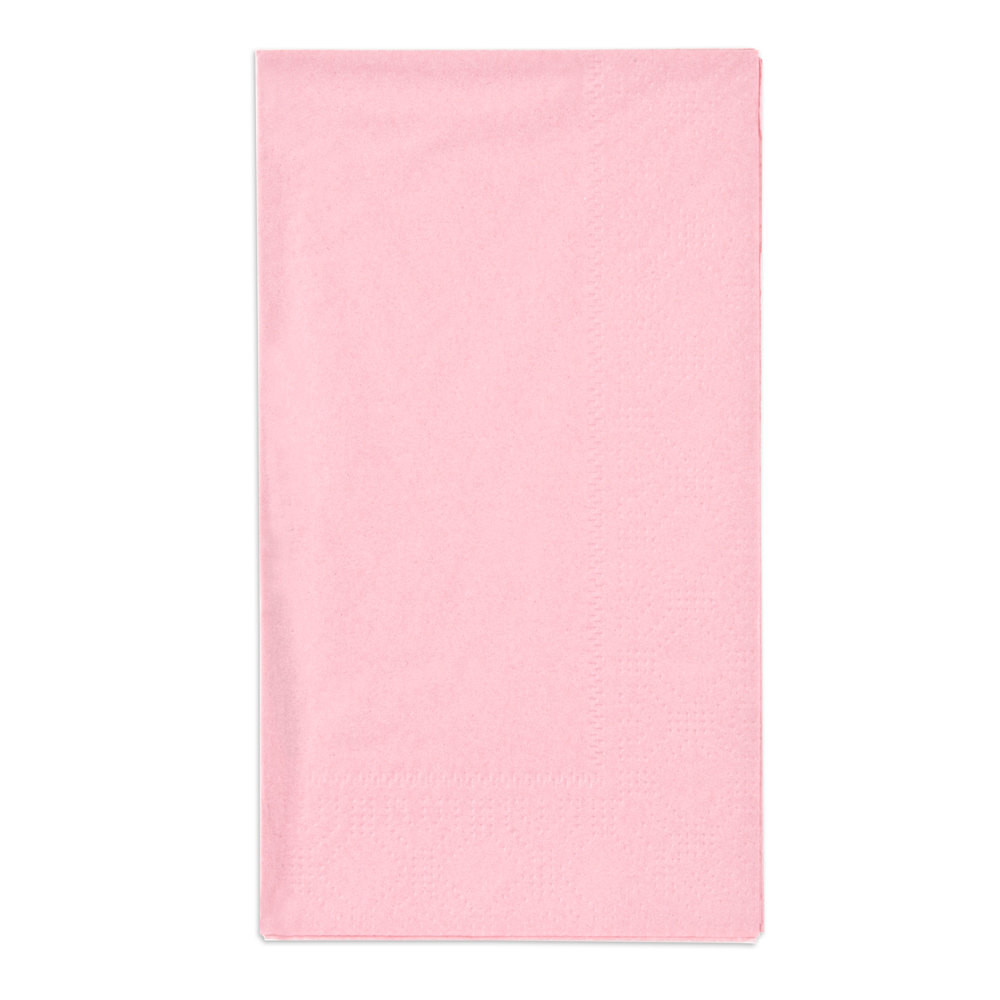 Paper Dinner Napkins
 Hoffmaster Pink 15" x 17" Paper Dinner Napkins 2