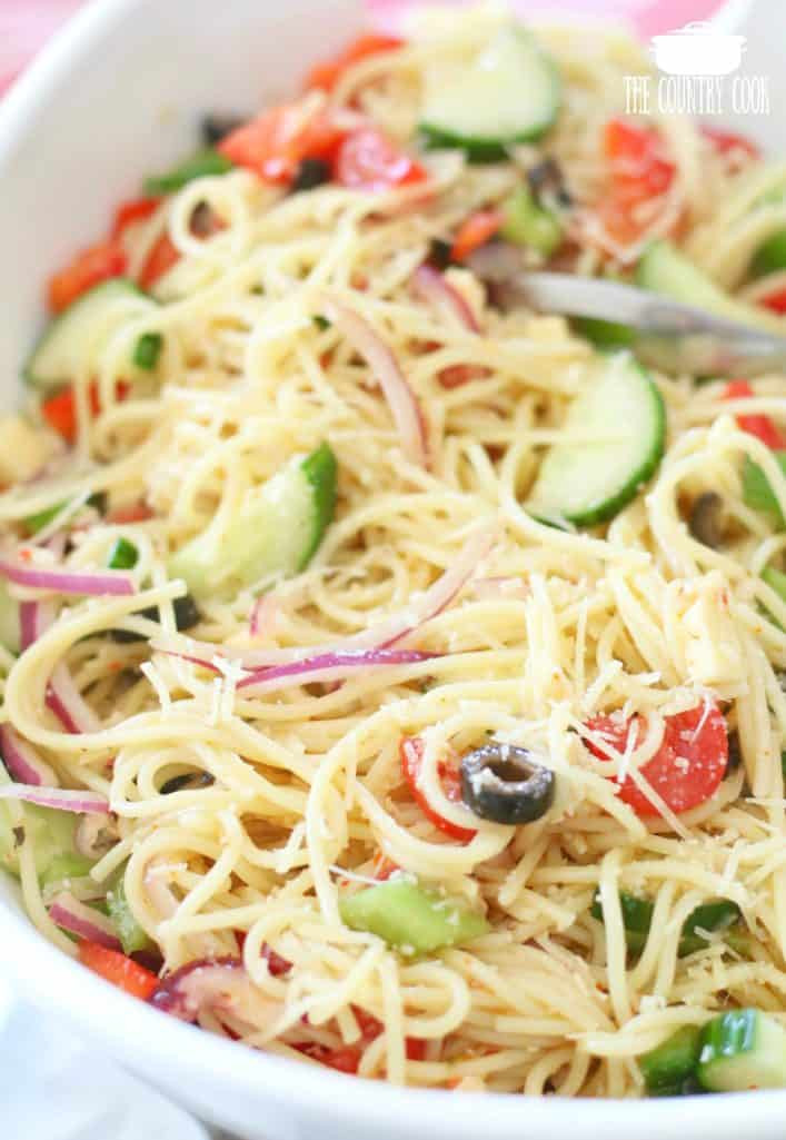 Pasta Salad Calories
 Spaghetti Salad The Country Cook