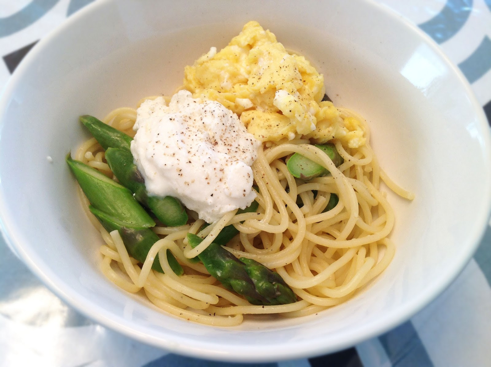 Pasta With Asparagus
 my back pages pasta with asparagus and ricotta