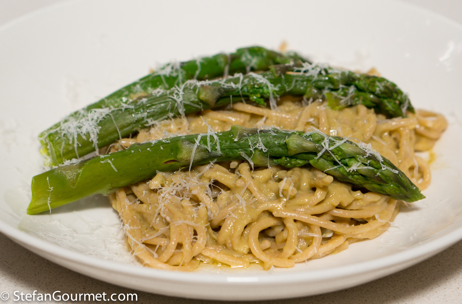 Pasta With Asparagus
 Pasta with Asparagus Ends – Stefan s Gourmet Blog