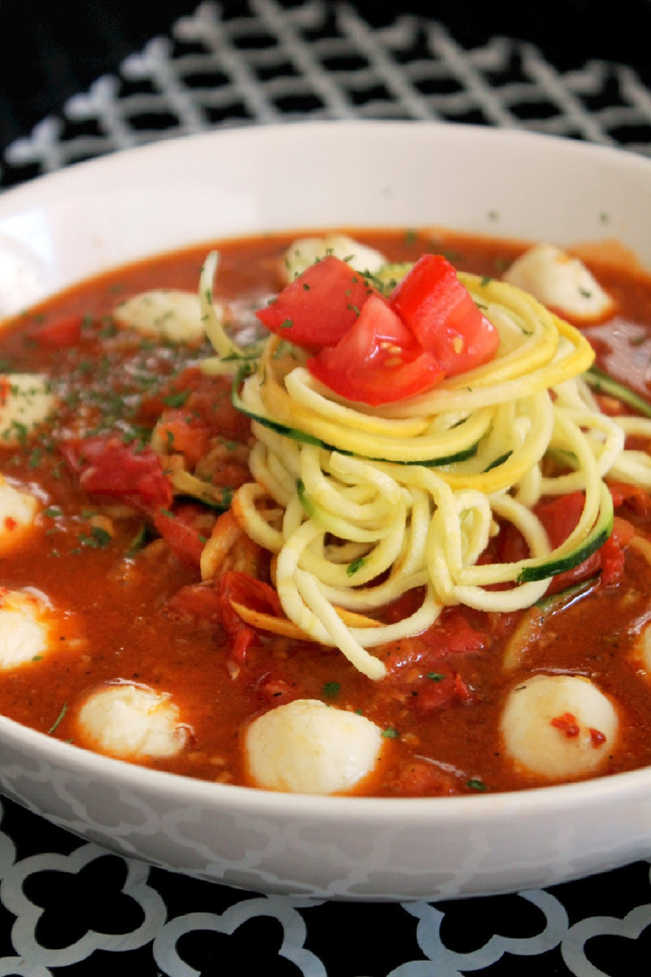 Pasta With Tomato Sauce
 Zucchini Pasta with Tomato Sauce