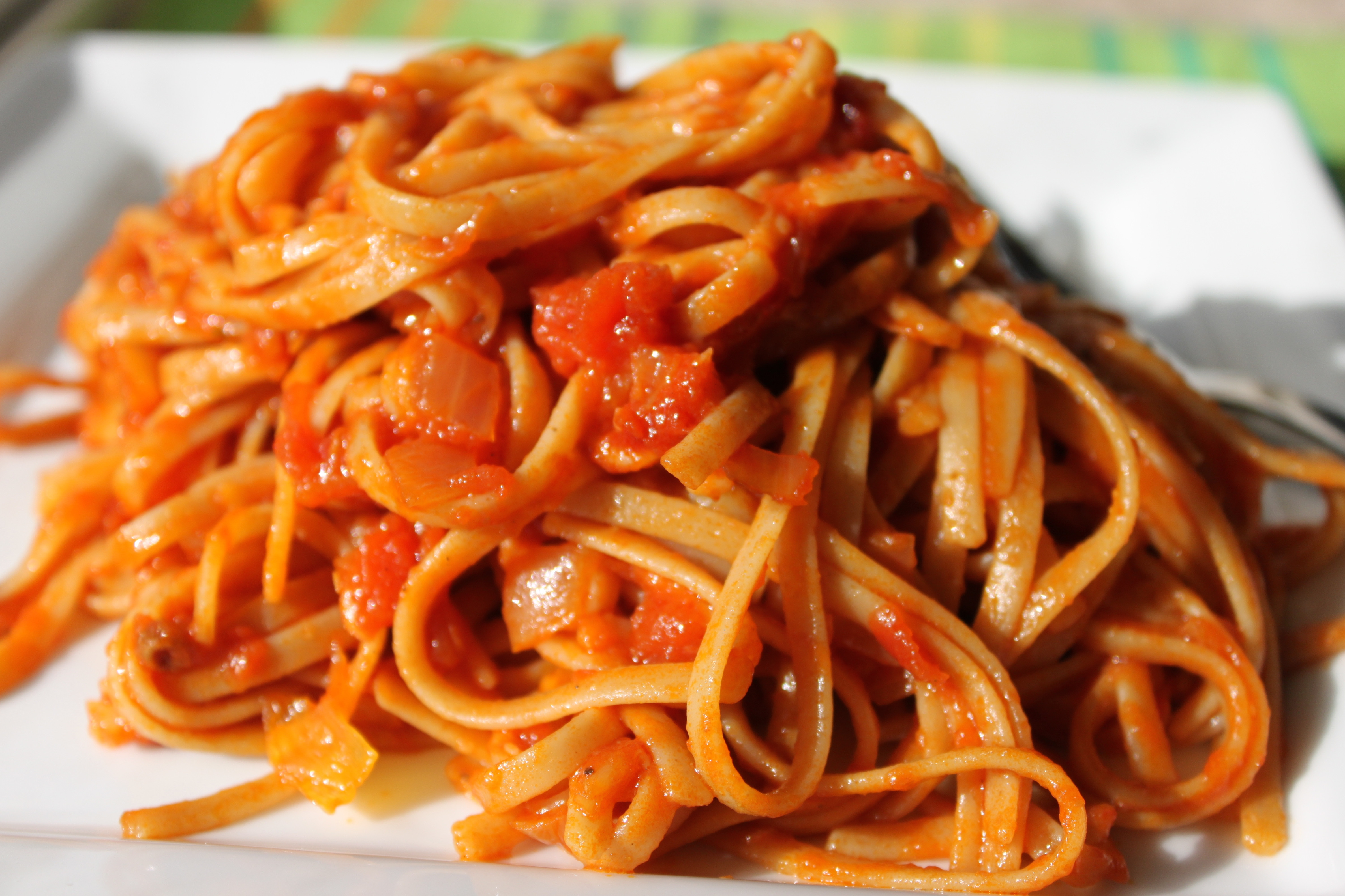 Pasta With Tomato Sauce
 tomato sauce