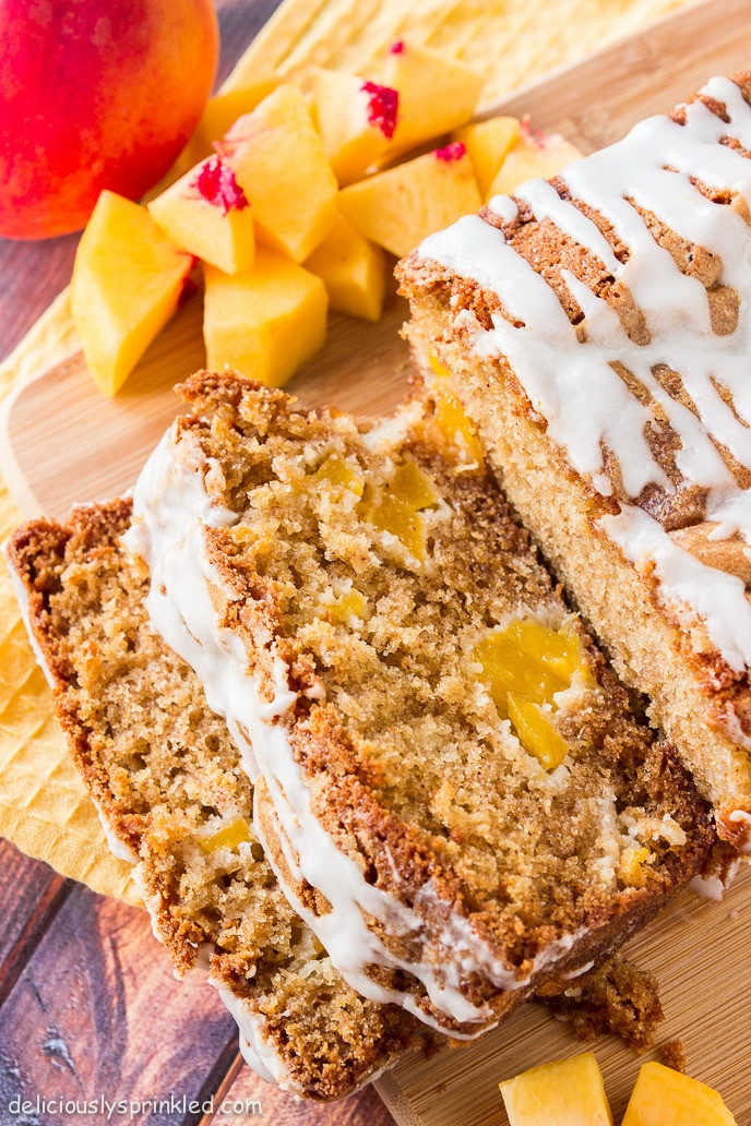 Peach Bread Recipe
 Glazed Peach Bread