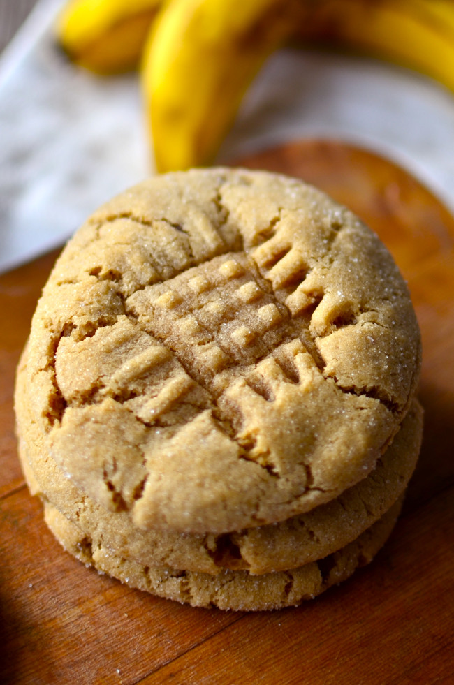 Peanut Butter Banana Cookies
 Yammie s Noshery Fat Chewy Peanut Butter Banana Cookies