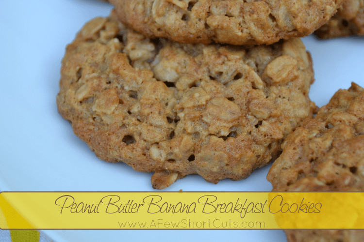 Peanut Butter Banana Cookies
 Peanut Butter Banana Breakfast Cookies A Few Shortcuts