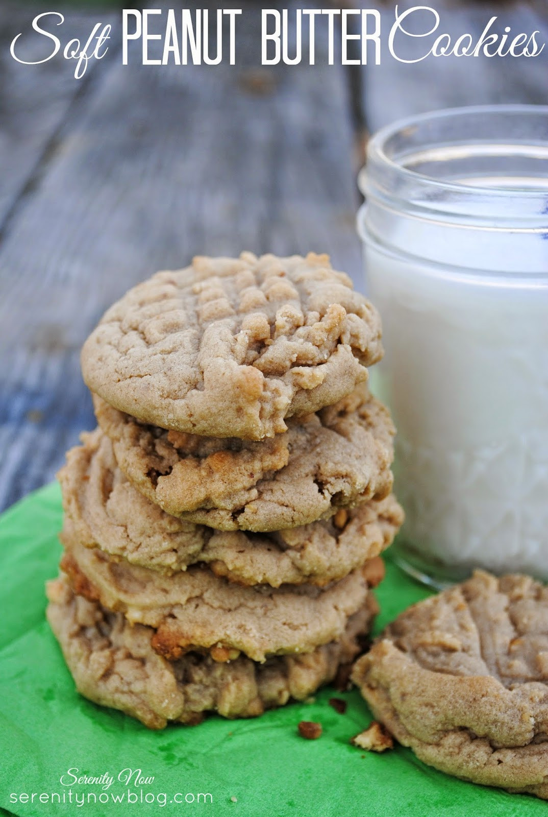Peanut Butter Cookies Recipe Easy
 Serenity Now Easy Homemade Soft Peanut Butter Cookies Recipe