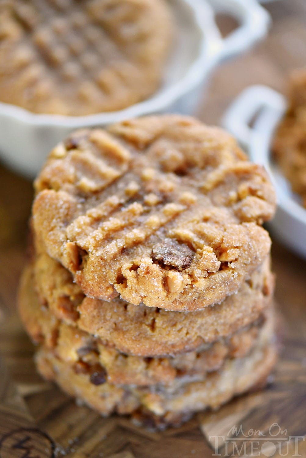 Peanut Butter Cookies Recipe Easy
 Flourless Toffee Peanut Butter Cookies Mom Timeout
