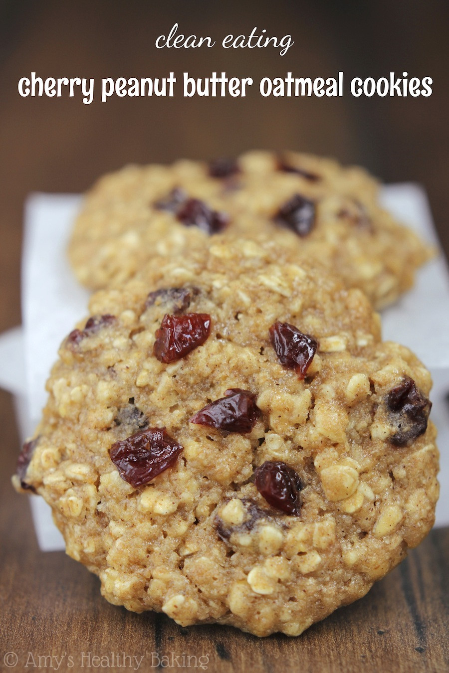 Peanut Butter Oatmeal Cookies
 Cherry Peanut Butter Oatmeal Cookies