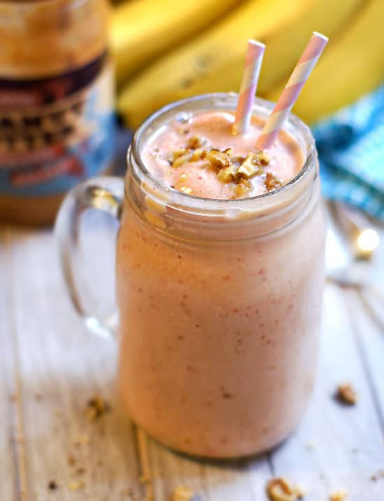Peanut Butter Smoothies
 Peanut Butter & Jelly Smoothie Jamba Juice copycat