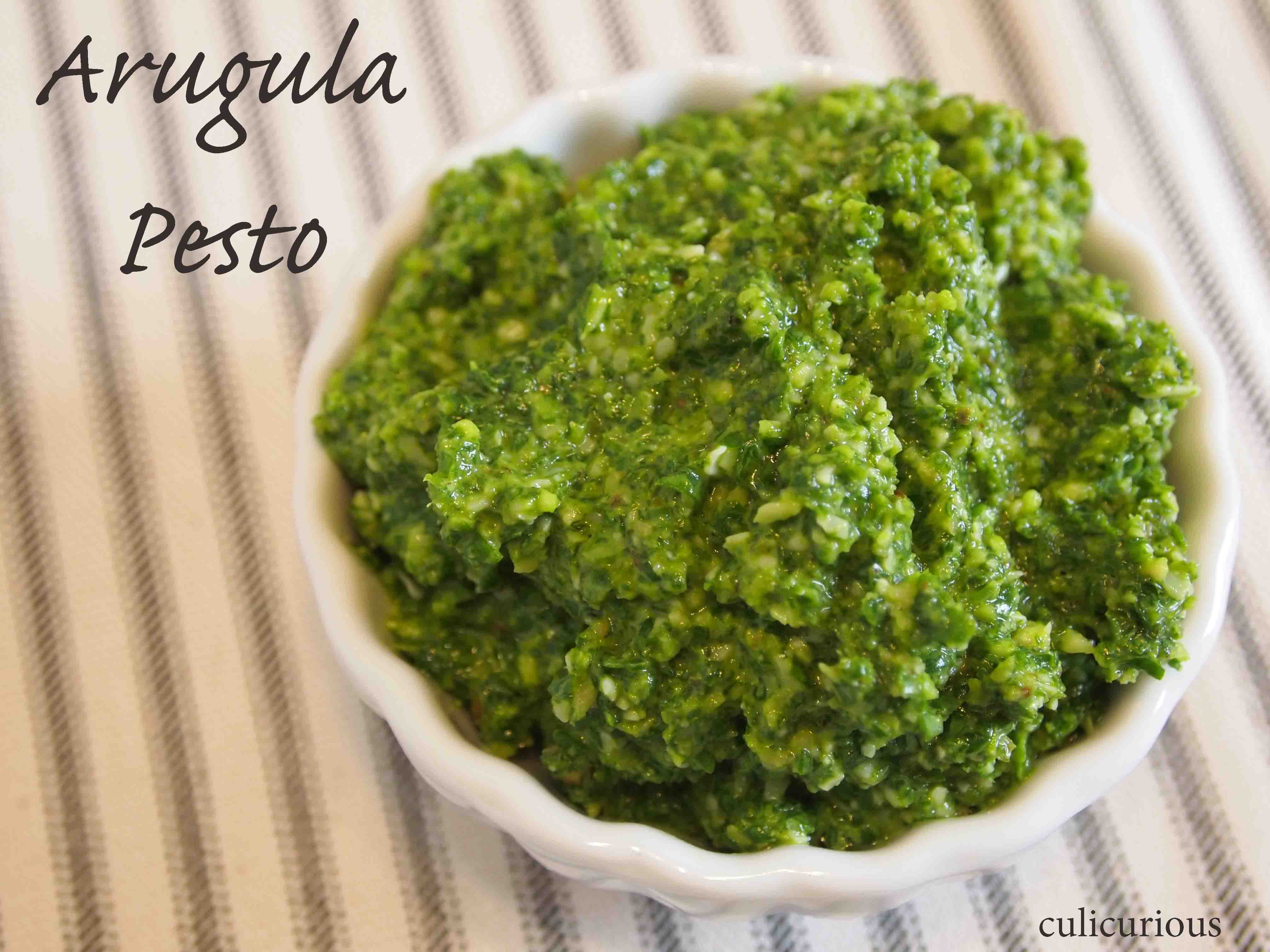 Pesto Sauce Recipe
 Arugula Pesto Recipe culicurious