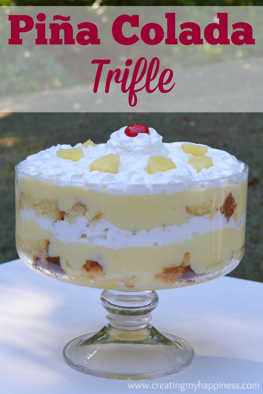 Pina Colada Dessert
 Piña Colada Trifle