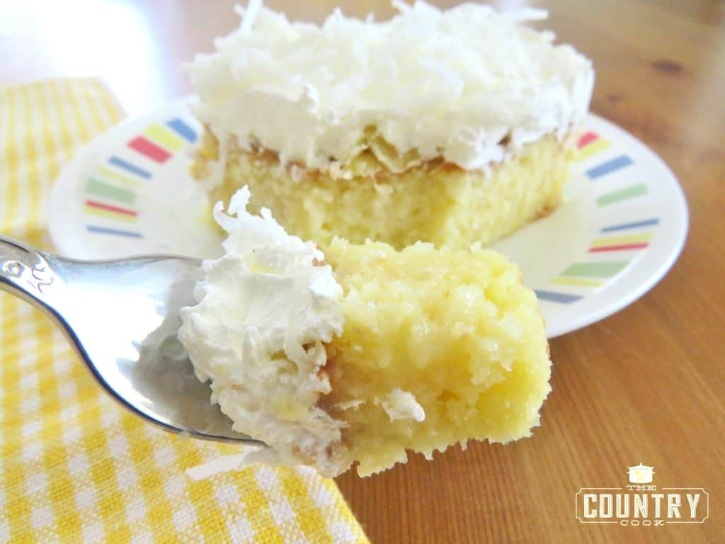 Pina Colada Poke Cake
 Piña Colada Poke Cake The Country Cook