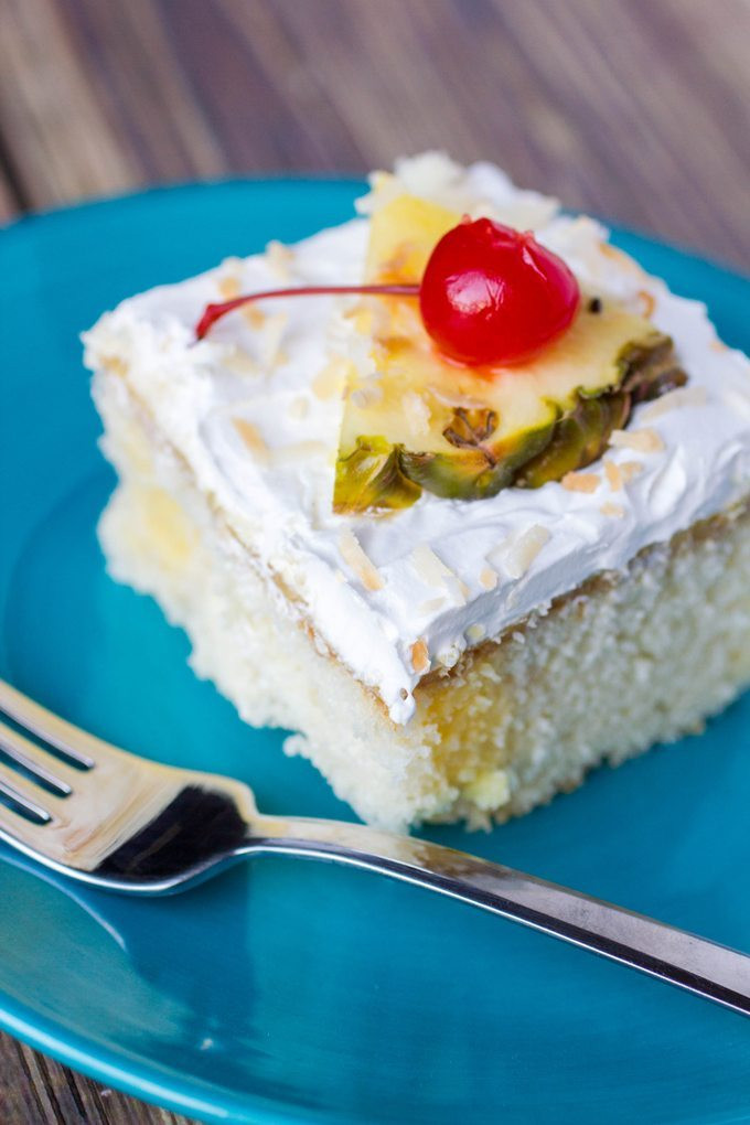 Pina Colada Poke Cake
 Pina Colada Poke Cake