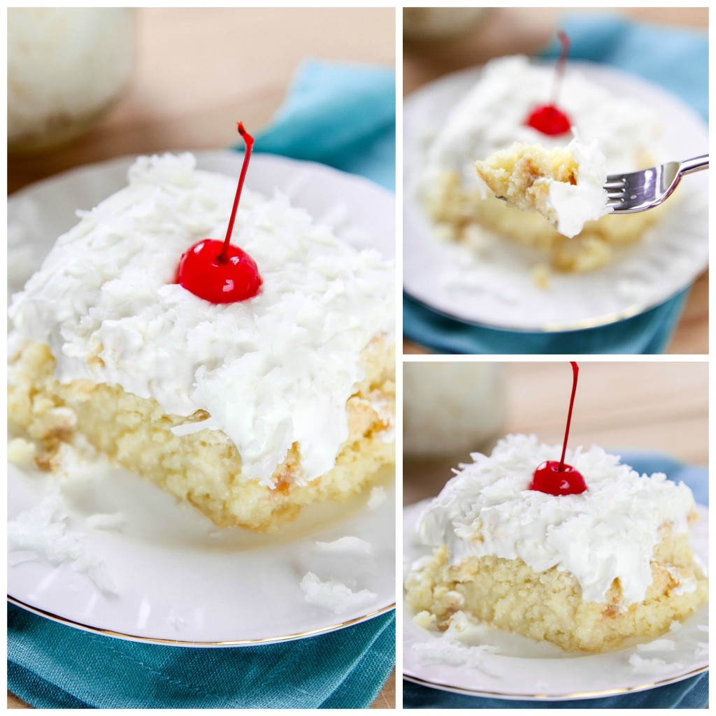 Pina Colada Poke Cake
 Pina Colada Poke Cake Baking Beauty