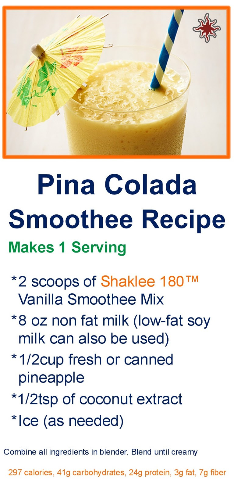 Pina Colada Smoothies Recipe
 Be Barefoot Yummy Pina Colada Smoothee Recipe