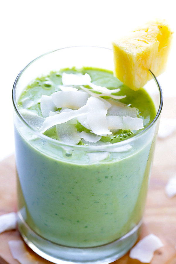 Pina Colada Smoothies Recipe
 Green Pina Colada Smoothie