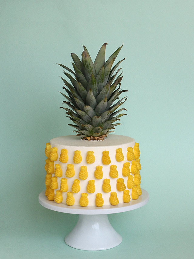 Pineapple Shaped Cake
 Pineapple Cake – Alana Jones Mann