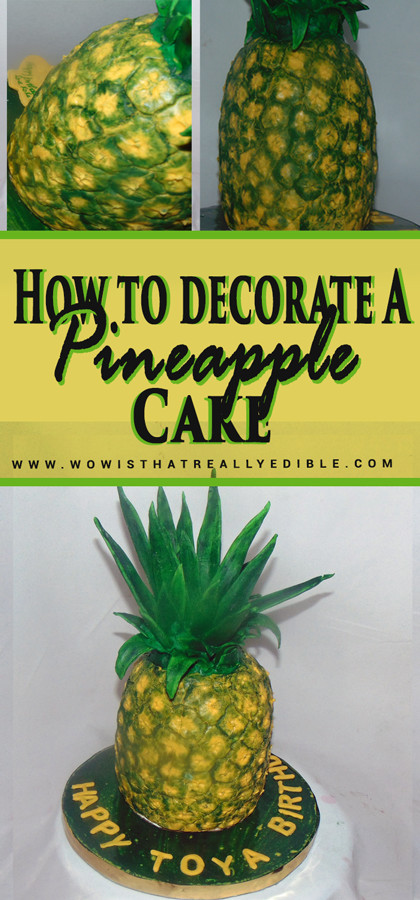 Pineapple Shaped Cake
 How to Decorate a Pineapple Cake Wow Is that really edible