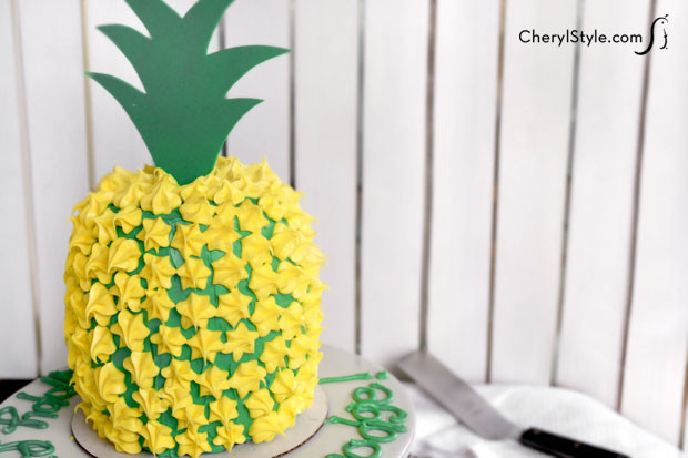 Pineapple Shaped Cake
 Pineapple shaped cake CheryStyle