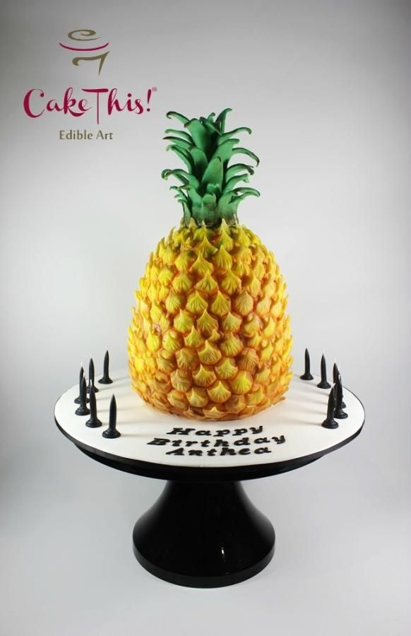 Pineapple Shaped Cake
 Pineapple Birthday Cake