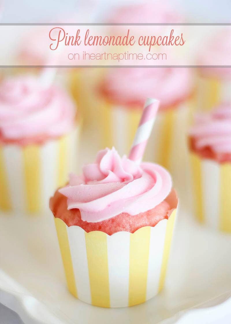Pink Lemonade Cupcakes
 Pink lemonade cupcakes I Heart Nap Time