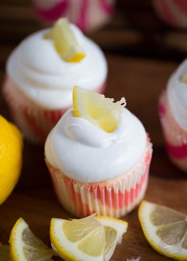 Pink Lemonade Cupcakes
 Pink Lemonade Angel Food Cupcakes with Marshmallow