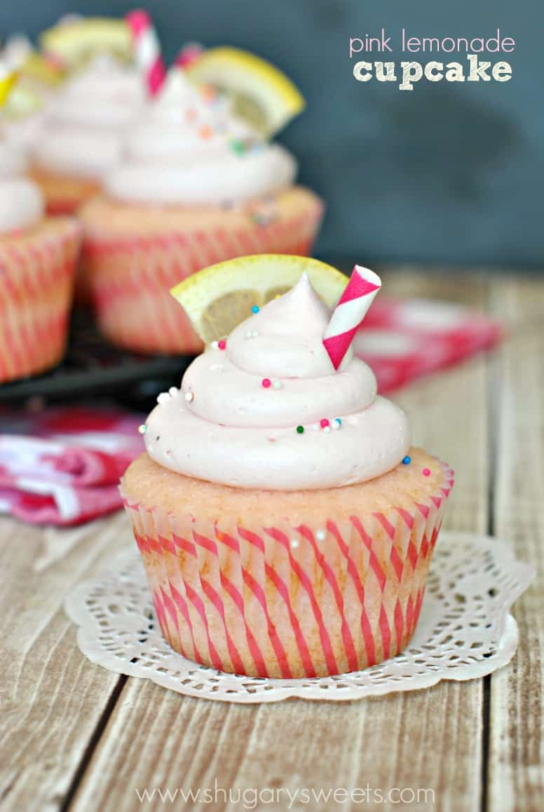 Pink Lemonade Cupcakes
 Pink Lemonade Cupcakes Shugary Sweets