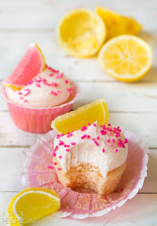 Pink Lemonade Cupcakes
 Pink Lemonade Cupcakes A Spicy Perspective