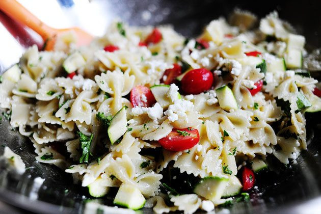 Pioneer Woman Macaroni Salad
 pioneer woman pasta salad with tomatoes zucchini and feta