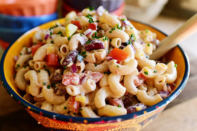 Pioneer Woman Macaroni Salad
 Mexican Macaroni Salad