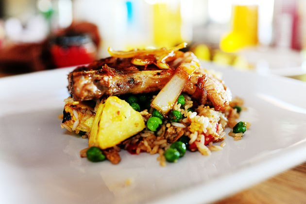 Pioneer Woman Pork Chops
 Pork Chops with Pineapple Fried Rice