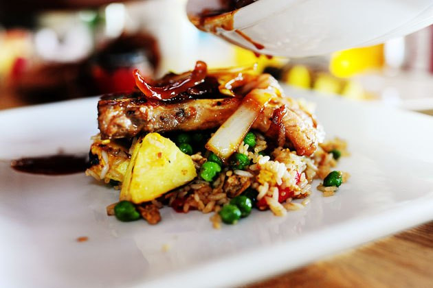 Pioneer Woman Pork Chops
 Pork Chops with Pineapple Fried Rice