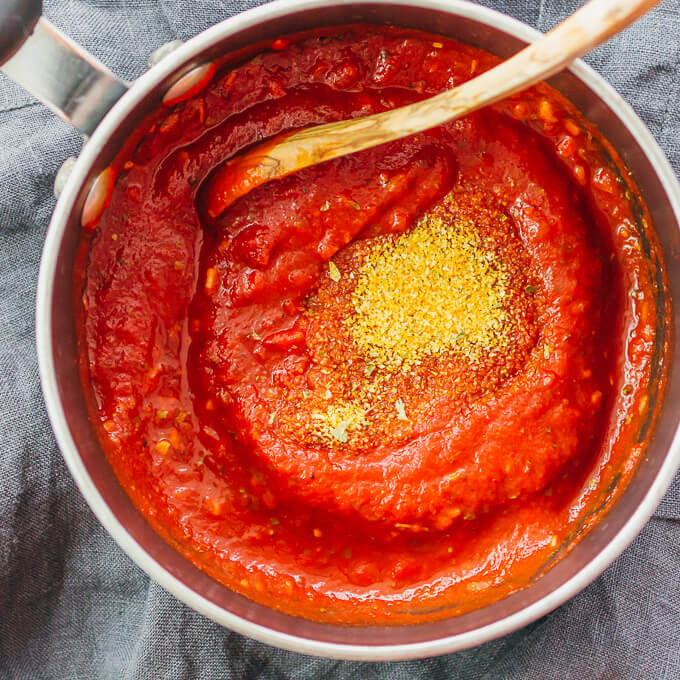 Pizza Sauce From Tomato Paste
 simple pizza sauce with tomato paste