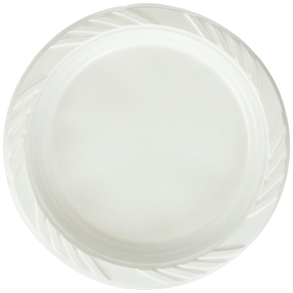 Plastic Dinner Plates
 New 100 Count Disposable Party Plastic Plates White Dinner