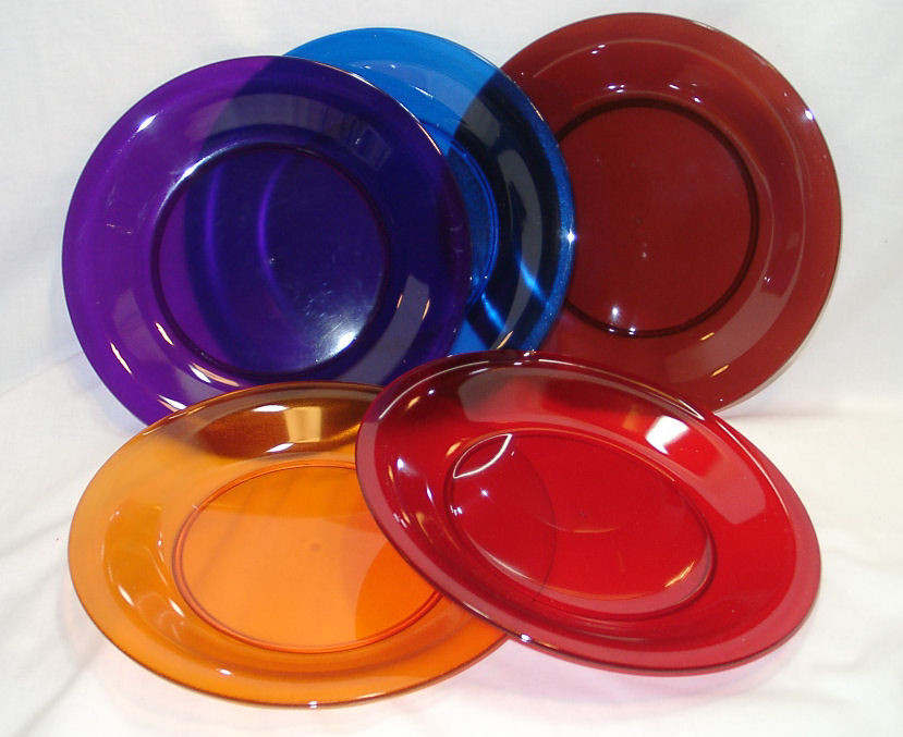 Plastic Dinner Plates
 Bentley Plastic Dinner Plates Set 4 Choose Your Colors