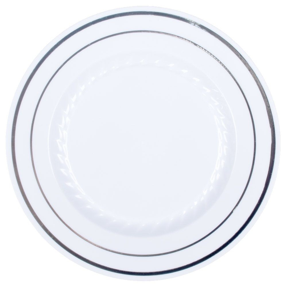 Plastic Dinner Plates
 9" Premium Heavy Duty Plastic Dinner Plates White with