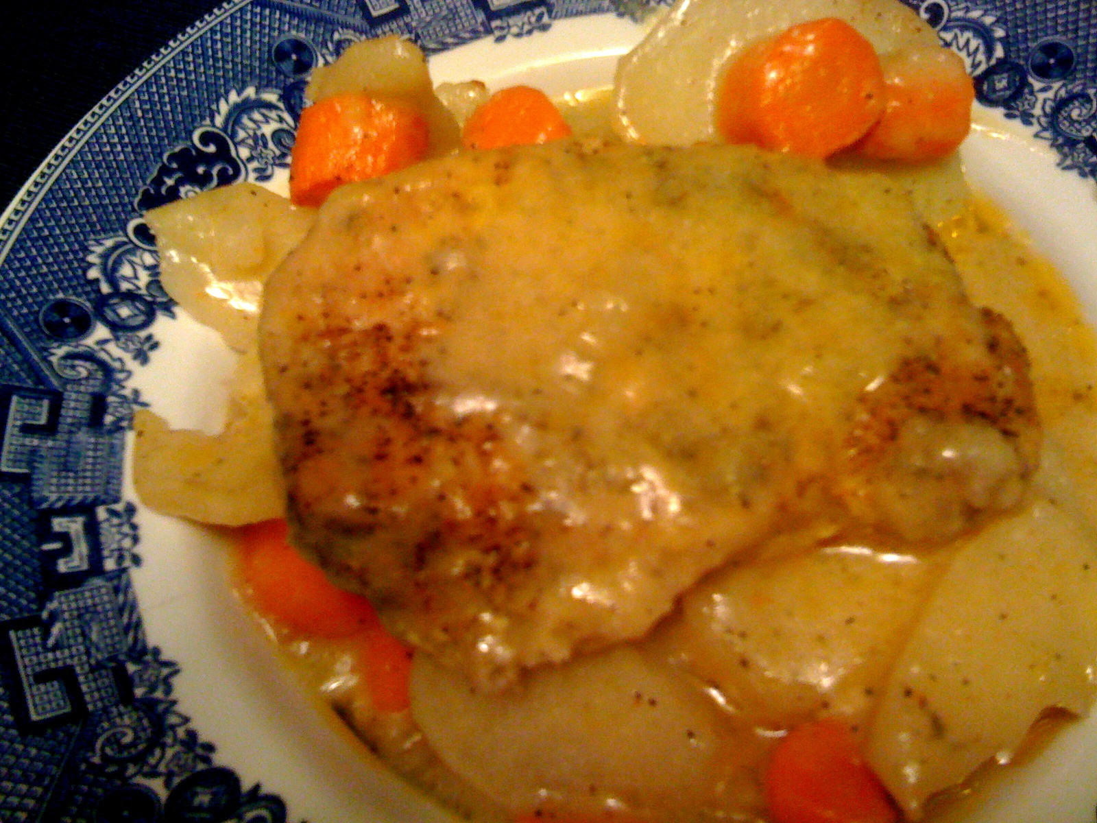 Pork Chop Casserole
 Sweet Tea and Cornbread Creamy Pork Chop Casserole