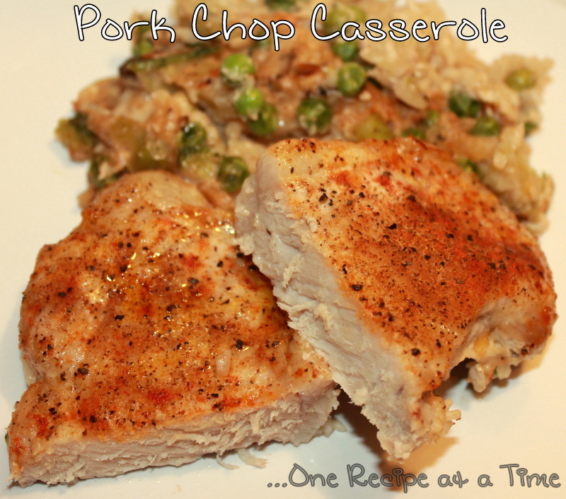 Pork Chop Casserole
 Learning the Ropes e Recipe at a Time Pork Chop Casserole