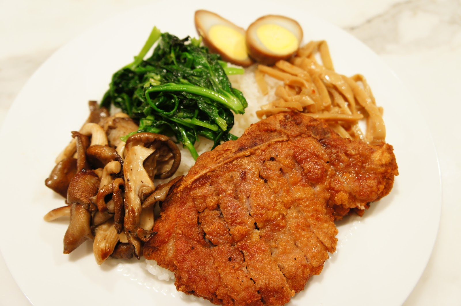 Pork Chop Dinner
 THE MARY BUFFET Pan Fried Pork Chop Dinner